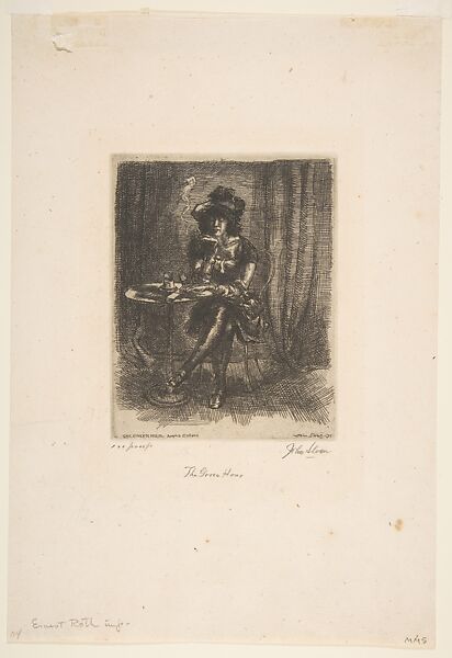 The Green Hour, John Sloan (American, Lock Haven, Pennsylvania 1871–1951 Hanover, New Hampshire), Etching