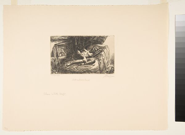Nude on Studio Couch, John Sloan (American, Lock Haven, Pennsylvania 1871–1951 Hanover, New Hampshire), Etching and engraving