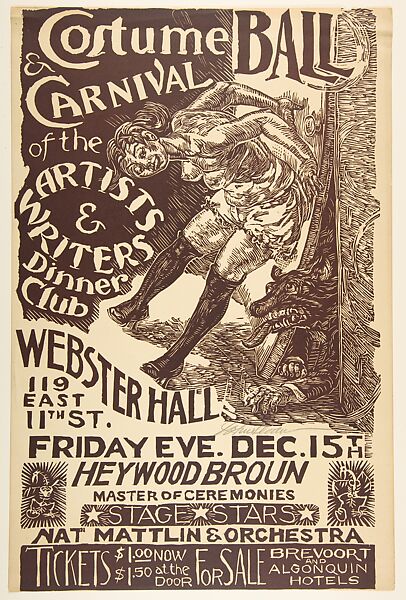 John Sloan | Costume Ball Poster | The Metropolitan Museum of Art