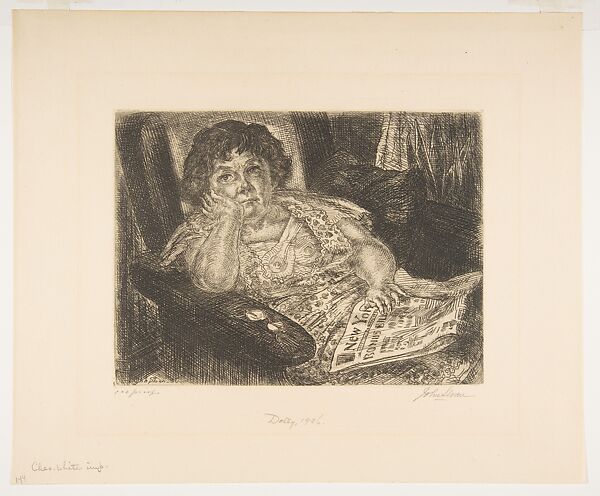 Dolly 1936, John Sloan (American, Lock Haven, Pennsylvania 1871–1951 Hanover, New Hampshire), Etching and engraving