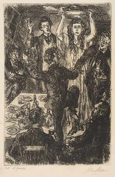 Of Human Bondage, Chapter 47, John Sloan (American, Lock Haven, Pennsylvania 1871–1951 Hanover, New Hampshire), Etching 