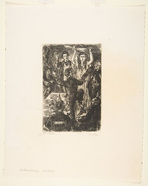 Of Human Bondage, Chapter 47, John Sloan (American, Lock Haven, Pennsylvania 1871–1951 Hanover, New Hampshire), Etching