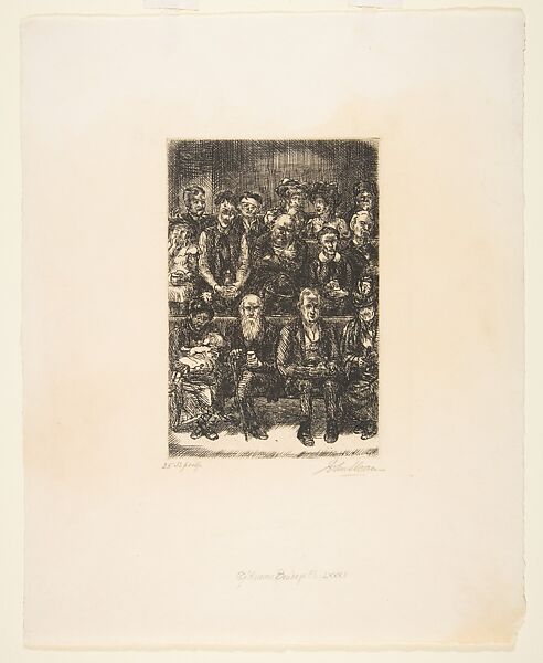 Of Human Bondage, Chapter 81, John Sloan (American, Lock Haven, Pennsylvania 1871–1951 Hanover, New Hampshire), Etching
