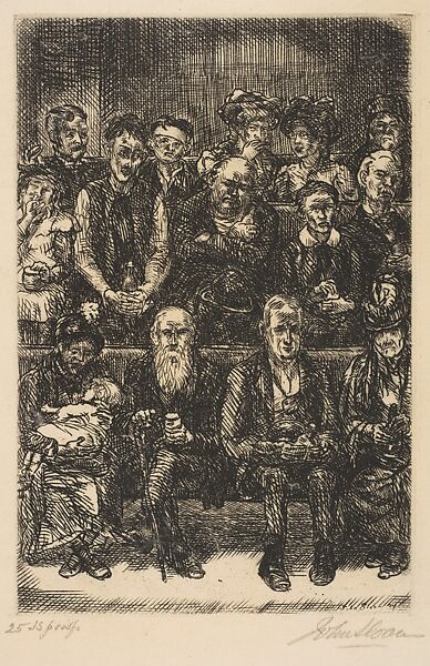 Of Human Bondage, Chapter 81, John Sloan (American, Lock Haven, Pennsylvania 1871–1951 Hanover, New Hampshire), Etching 