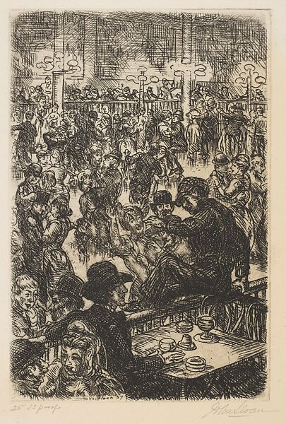 Of Human Bondage, Chapter 49, John Sloan (American, Lock Haven, Pennsylvania 1871–1951 Hanover, New Hampshire), Etching 