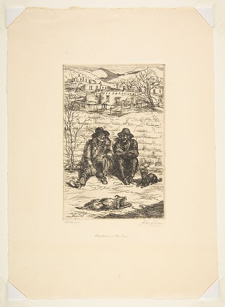 Hombres in the Sun, John Sloan (American, Lock Haven, Pennsylvania 1871–1951 Hanover, New Hampshire), Etching