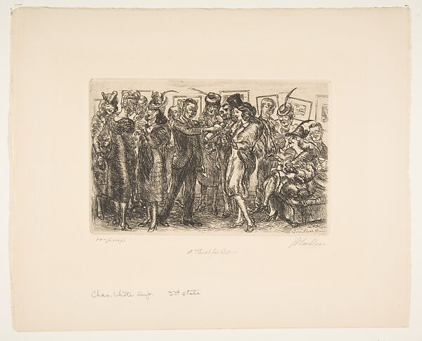 A Thirst for Art, John Sloan (American, Lock Haven, Pennsylvania 1871–1951 Hanover, New Hampshire), Etching