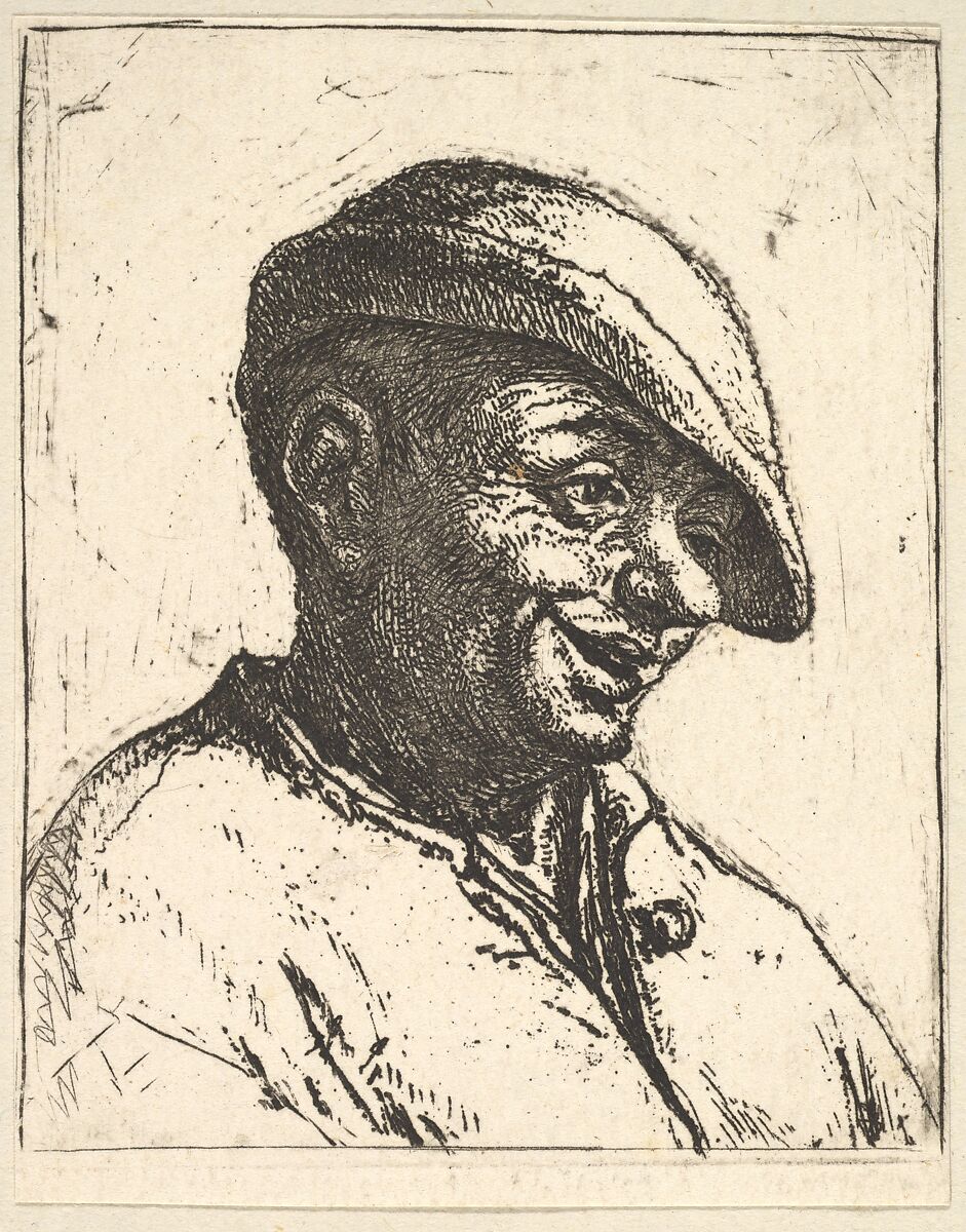 Laughing Peasant, Adriaen van Ostade (Dutch, Haarlem 1610–1685 Haarlem), Etching 