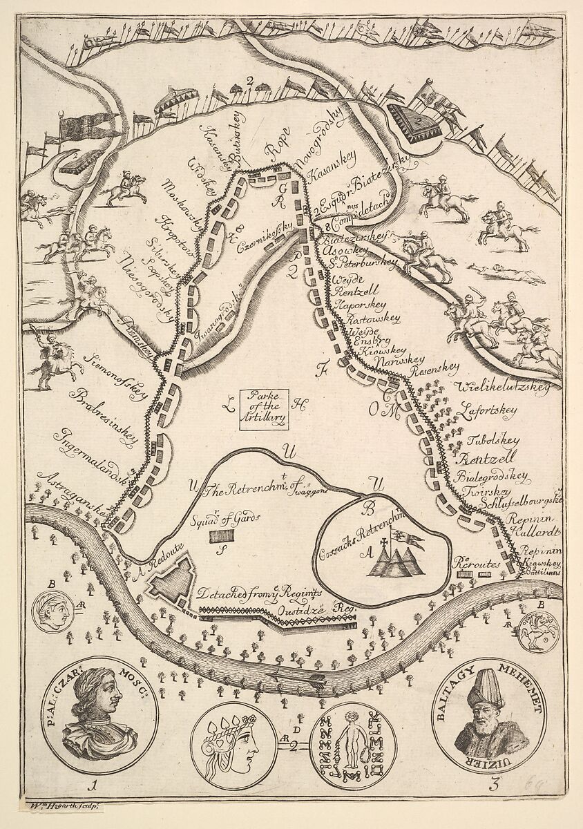 Parke of the Artillary (Aubry de La Mottraye's "Travels throughout Europe, Asia and into Part of Africa...,"  London, 1724, vol. II, pl. 26B), William Hogarth (British, London 1697–1764 London), Etching and engraving 