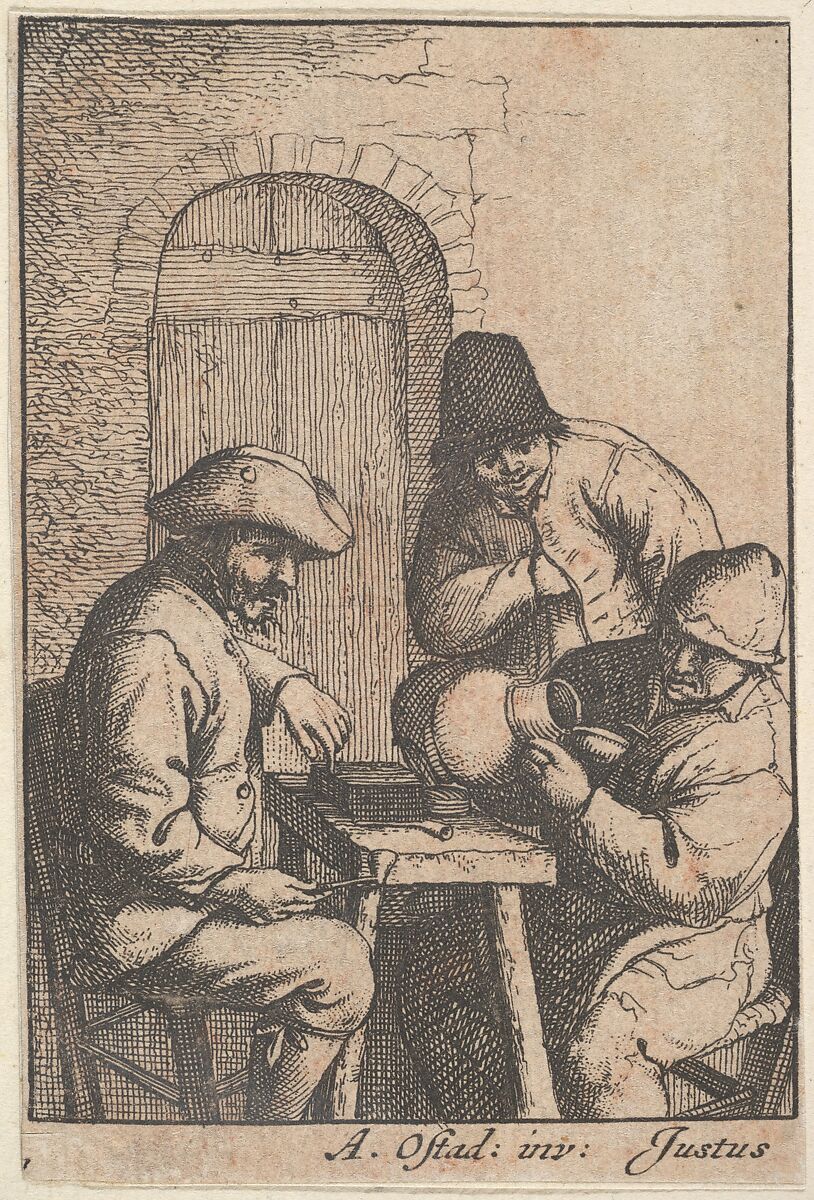 Empty Jug, Adriaen van Ostade (Dutch, Haarlem 1610–1685 Haarlem), Etching 