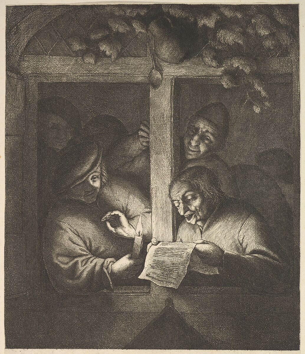 Singers at the Window, Adriaen van Ostade (Dutch, Haarlem 1610–1685 Haarlem), Etching 