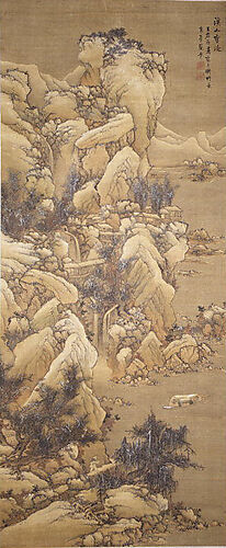 Boating amid Snowy Streams and Mountains