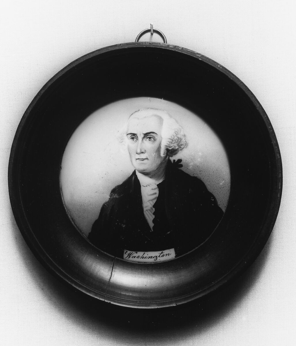 Plaque of George Washington, Porcelain, French 
