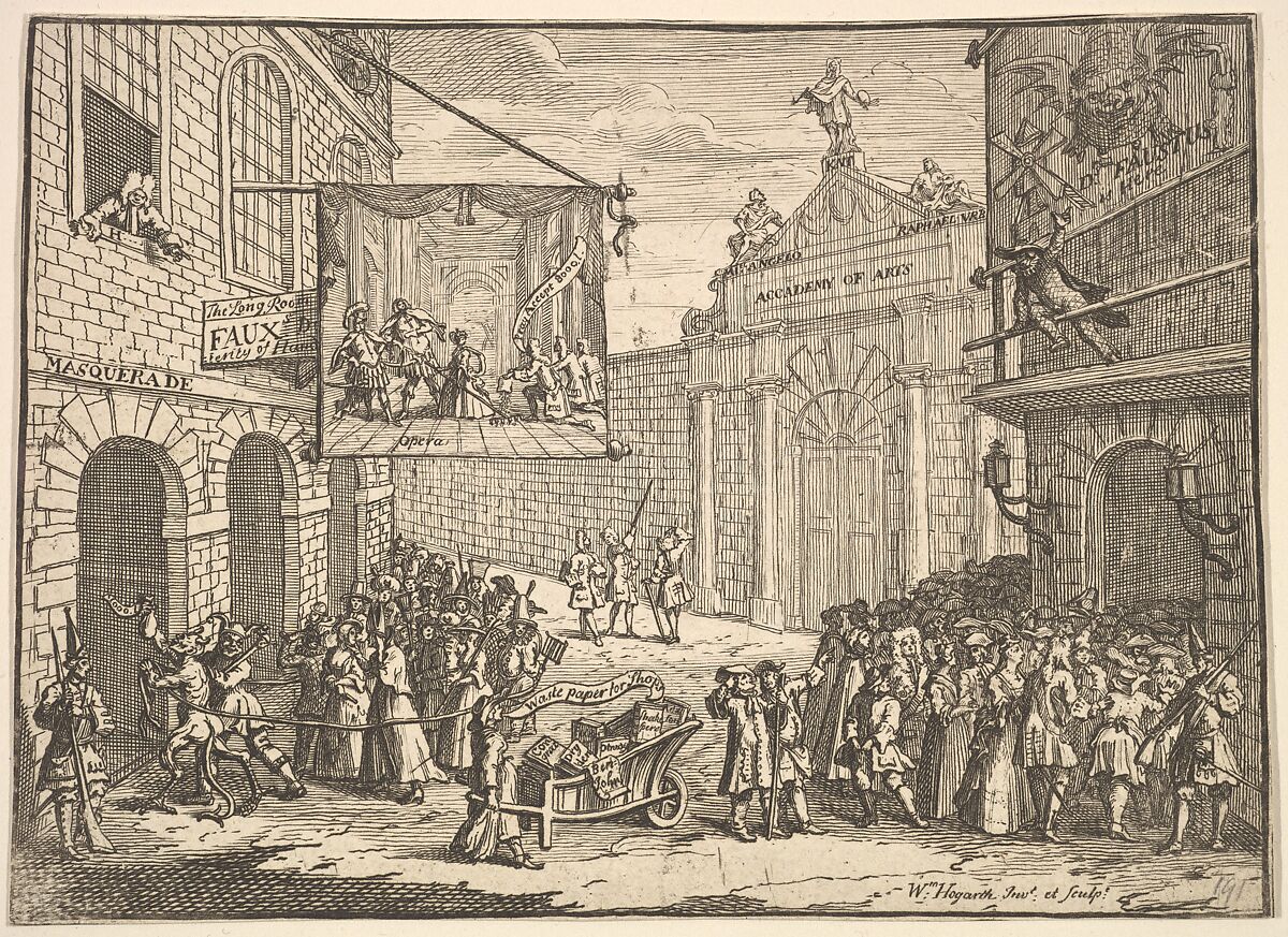 Masquerades and Operas, William Hogarth (British, London 1697–1764 London), Etching and engraving; second state of three 
