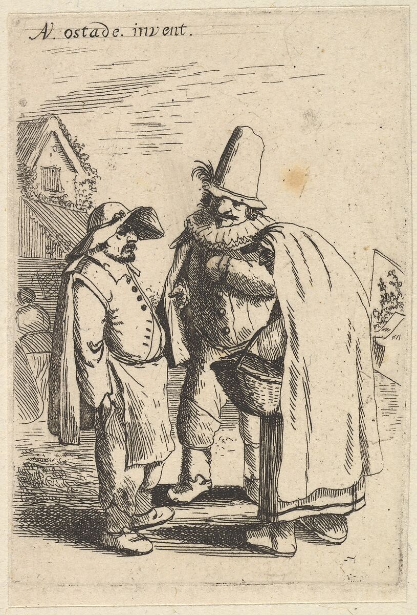 Grotesque Figures, After Adriaen van Ostade (Dutch, Haarlem 1610–1685 Haarlem), Etching 