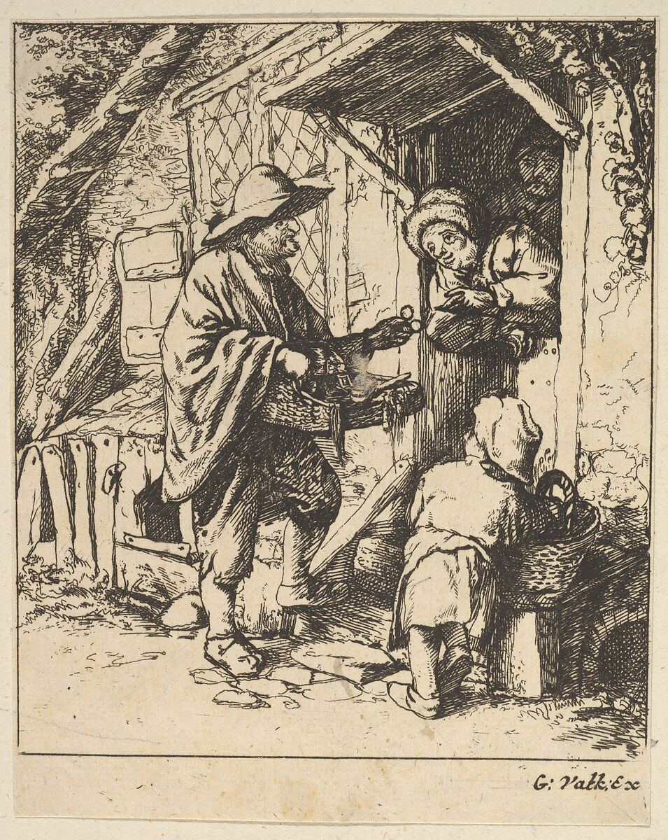 Eyeglass Merchant, After Adriaen van Ostade (Dutch, Haarlem 1610–1685 Haarlem), Etching 