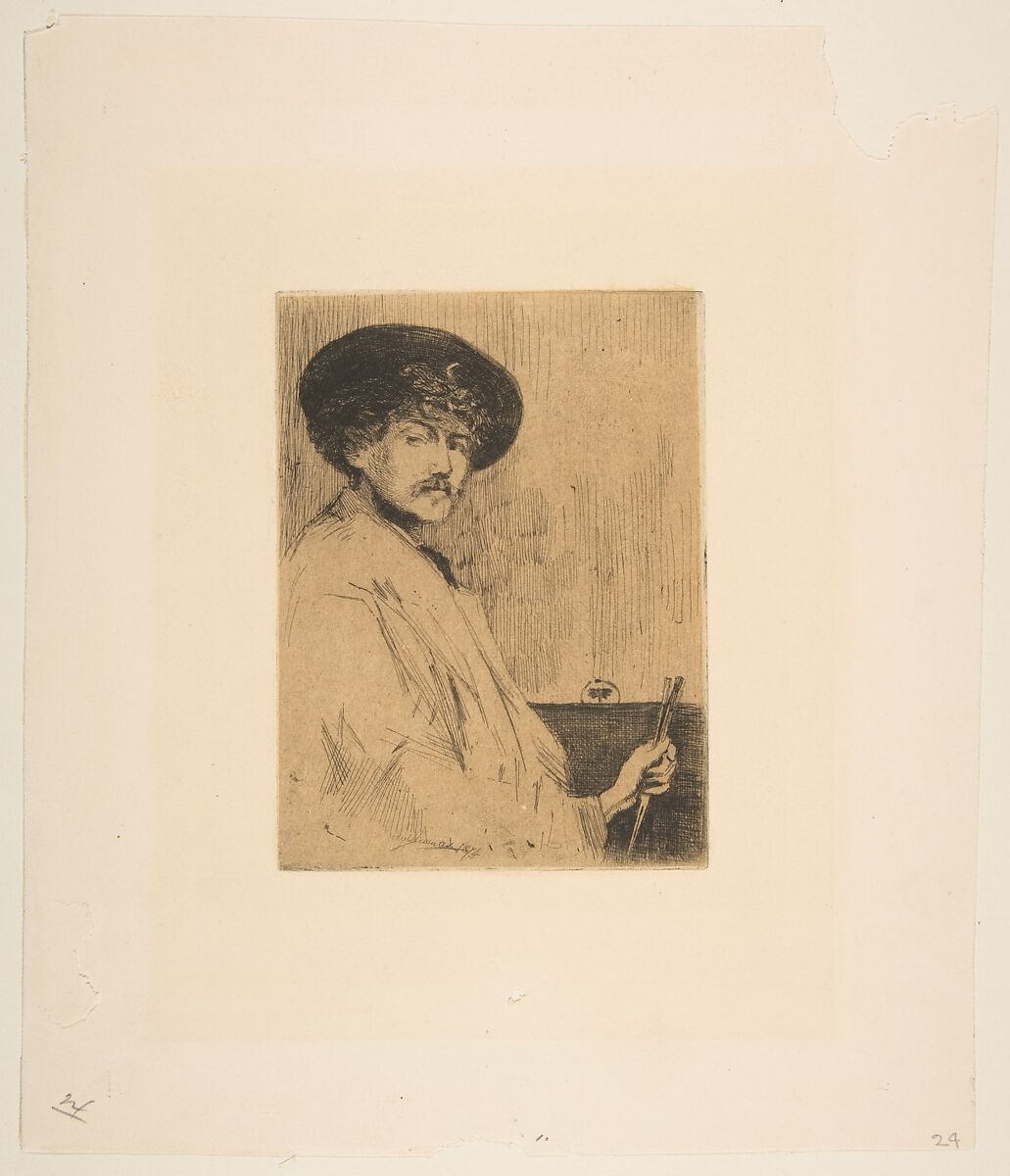 James McNeill Whistler, Percy Thomas (British, London 1846–1922 London), Etching, printed in black ink with lithographic (?) tone