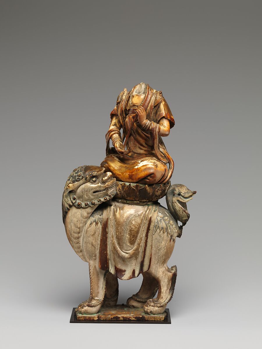 Bodhisattva Manjushri (Wenshu), Mammoth ivory, China 