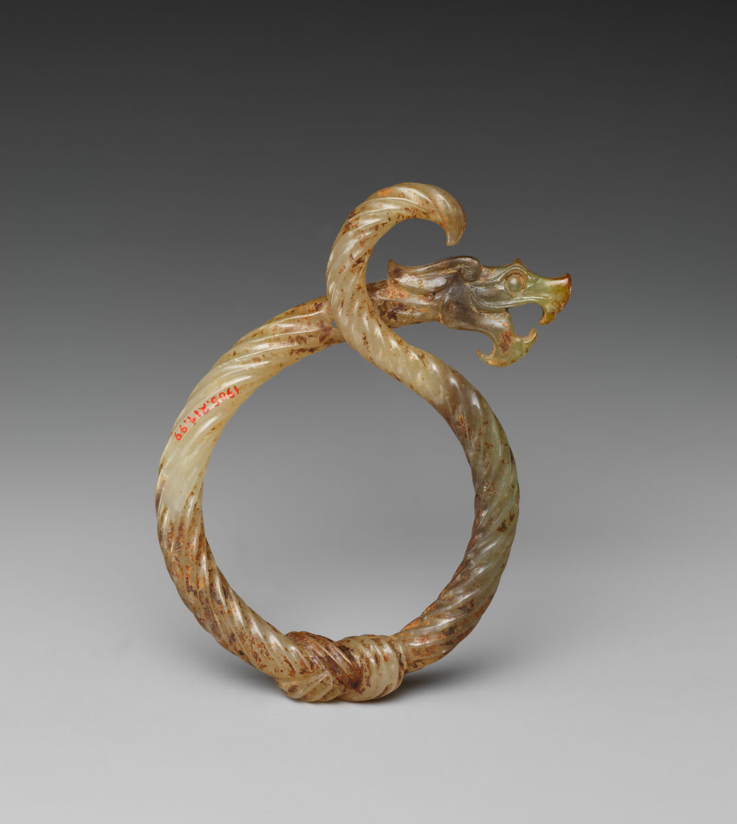 Knotted dragon pendant, Jade (nephrite), China