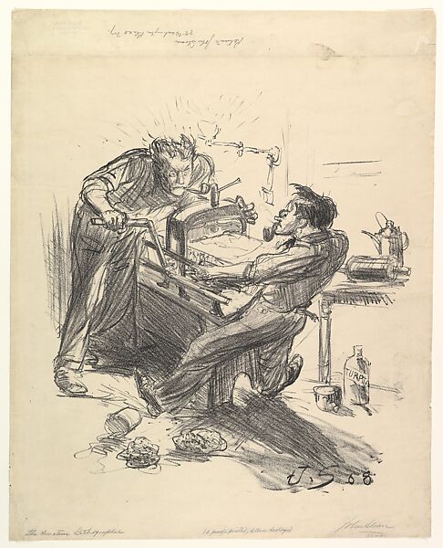 Amateur Lithographers, John Sloan (American, Lock Haven, Pennsylvania 1871–1951 Hanover, New Hampshire), Lithograph 