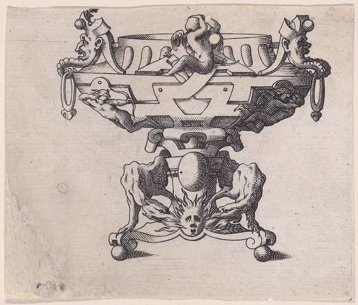 Brazier, René Boyvin (French, Angers ca. 1525–1598 or 1625/6 Angers), Engraving 