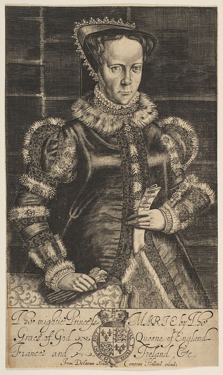 Mary I, Queen of England, Francis Delaram (British, 1589/90–1627 London), Engraving 