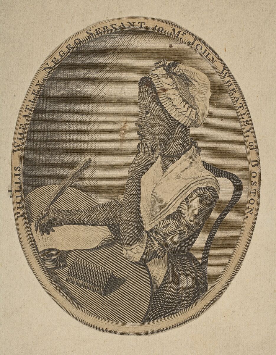 Phillis Wheatley, After (?) Scipio Moorhead (American, active Boston, 1760–75), Engraving 