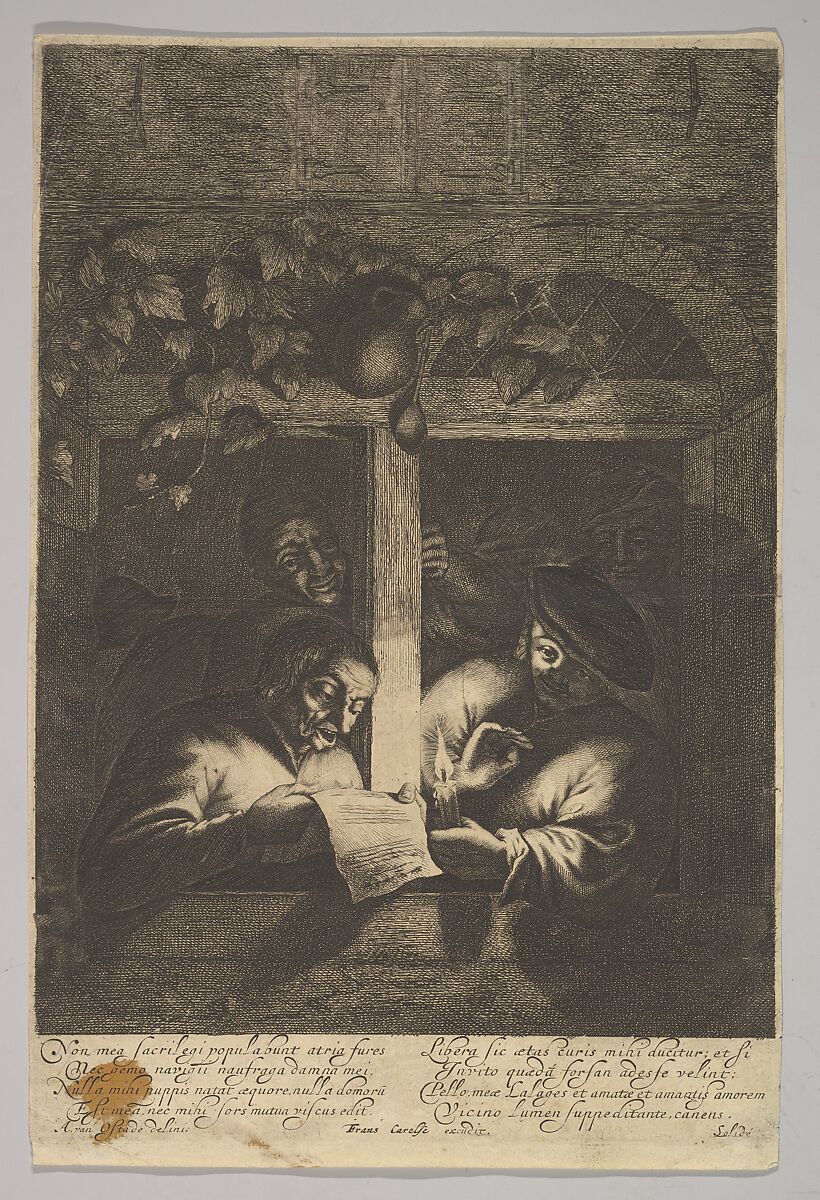 Singers at the Window, After Adriaen van Ostade (Dutch, Haarlem 1610–1685 Haarlem), Etching 
