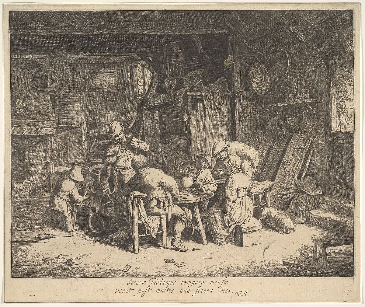 The Taste, Adriaen van Ostade (Dutch, Haarlem 1610–1685 Haarlem), Etching 