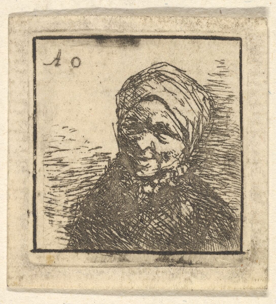 Peasant Woman, Adriaen van Ostade (Dutch, Haarlem 1610–1685 Haarlem), Etching 