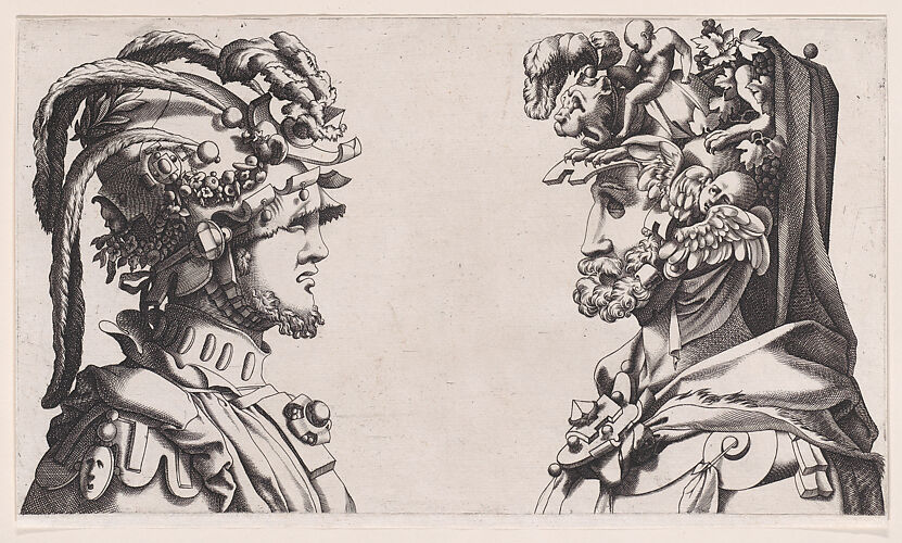 Fantastical Masked Masculine Heads