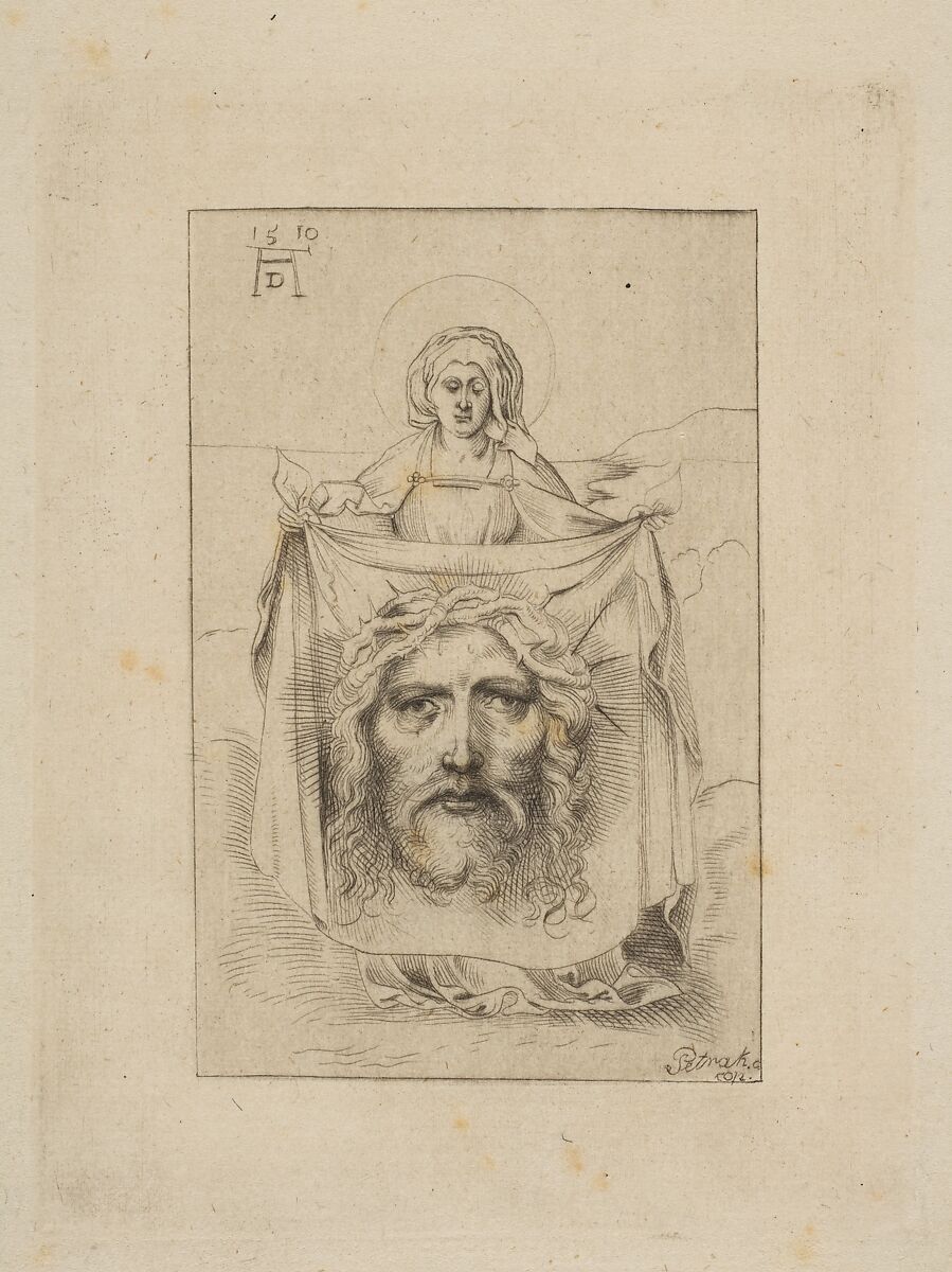 Saint Veronica with the Sudarium, After Sebald Beham (German, Nuremberg 1500–1550 Frankfurt) 