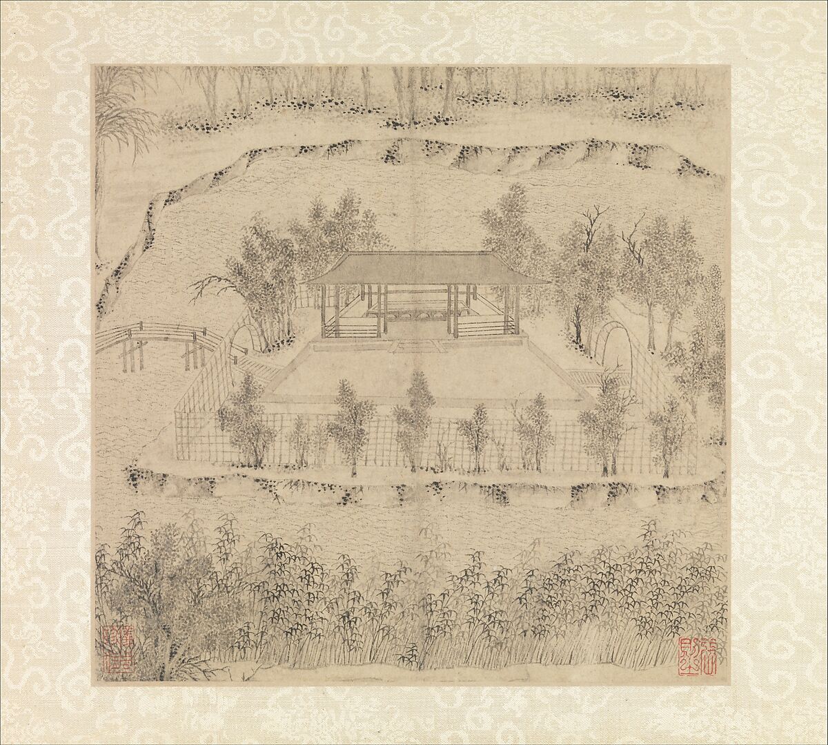 Garden of the Inept Administrator, Wen Zhengming (Chinese, 1470–1559), Album of eight leaves; ink on paper, China