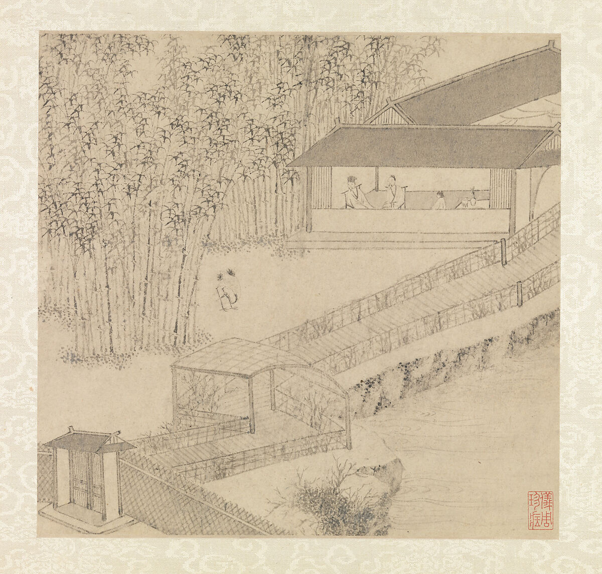 Garden of the Inept Administrator, Wen Zhengming (Chinese, 1470–1559), Album of eight leaves; ink on paper, China 