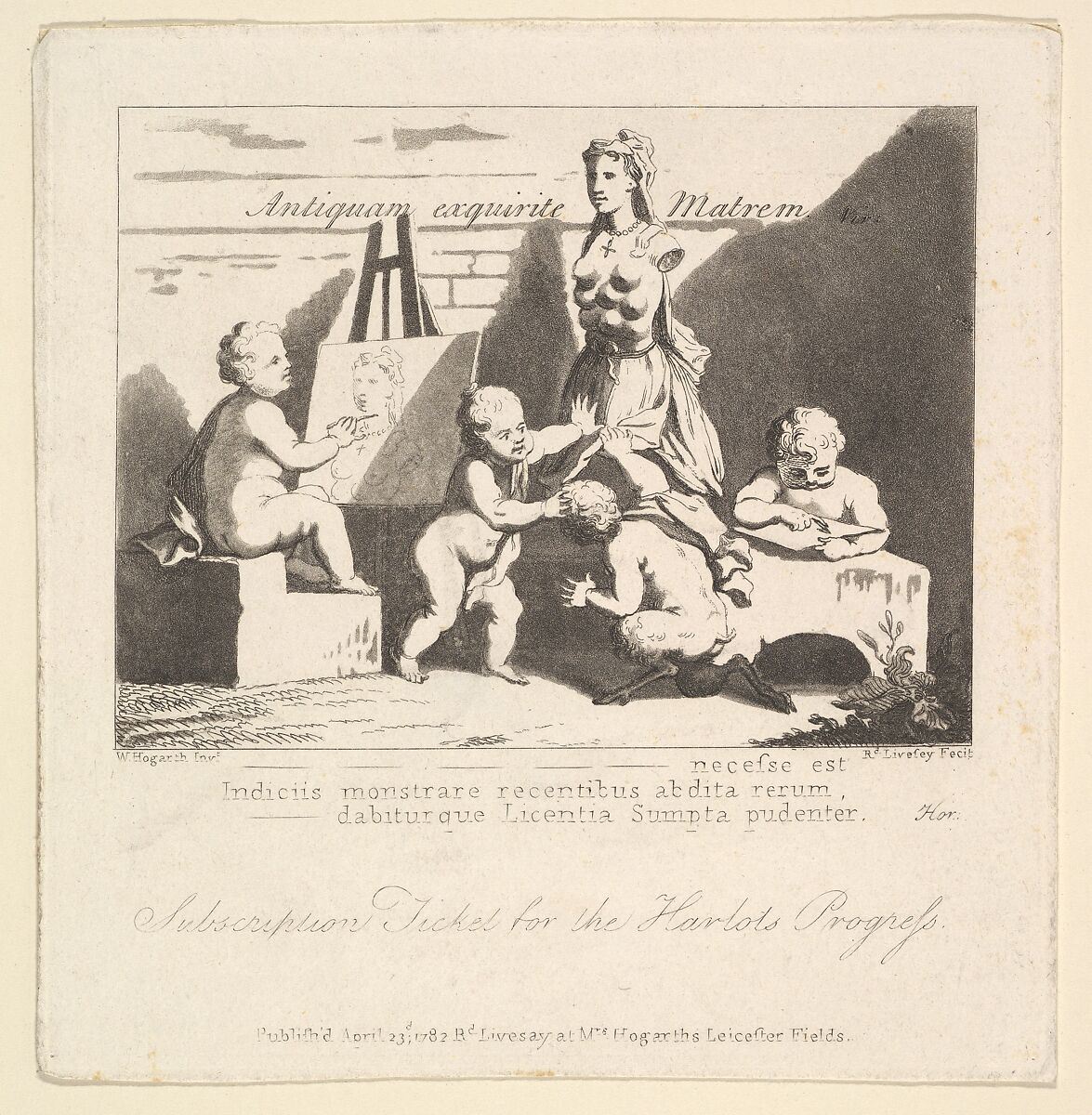 Boys Peeping at Nature, Richard Livesay (British, 1750–1826 Southsea, near Portsmouth, Hampshire), Etching and aquatint; copy of Hogarth's first state 
