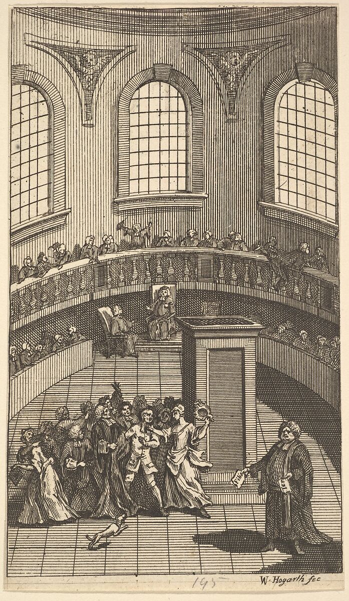 Frontispiece to Nicholas Amhurst's "Terrae-Filius", William Hogarth (British, London 1697–1764 London), Etching and engraving 