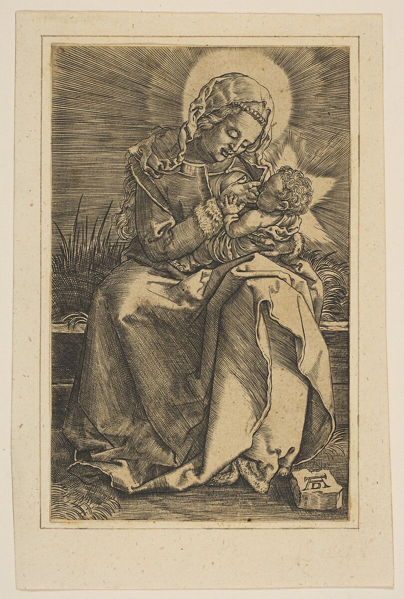 The Virgin Nursing the Christ Child, copy, After Albrecht Dürer (German, Nuremberg 1471–1528 Nuremberg), Engraving 