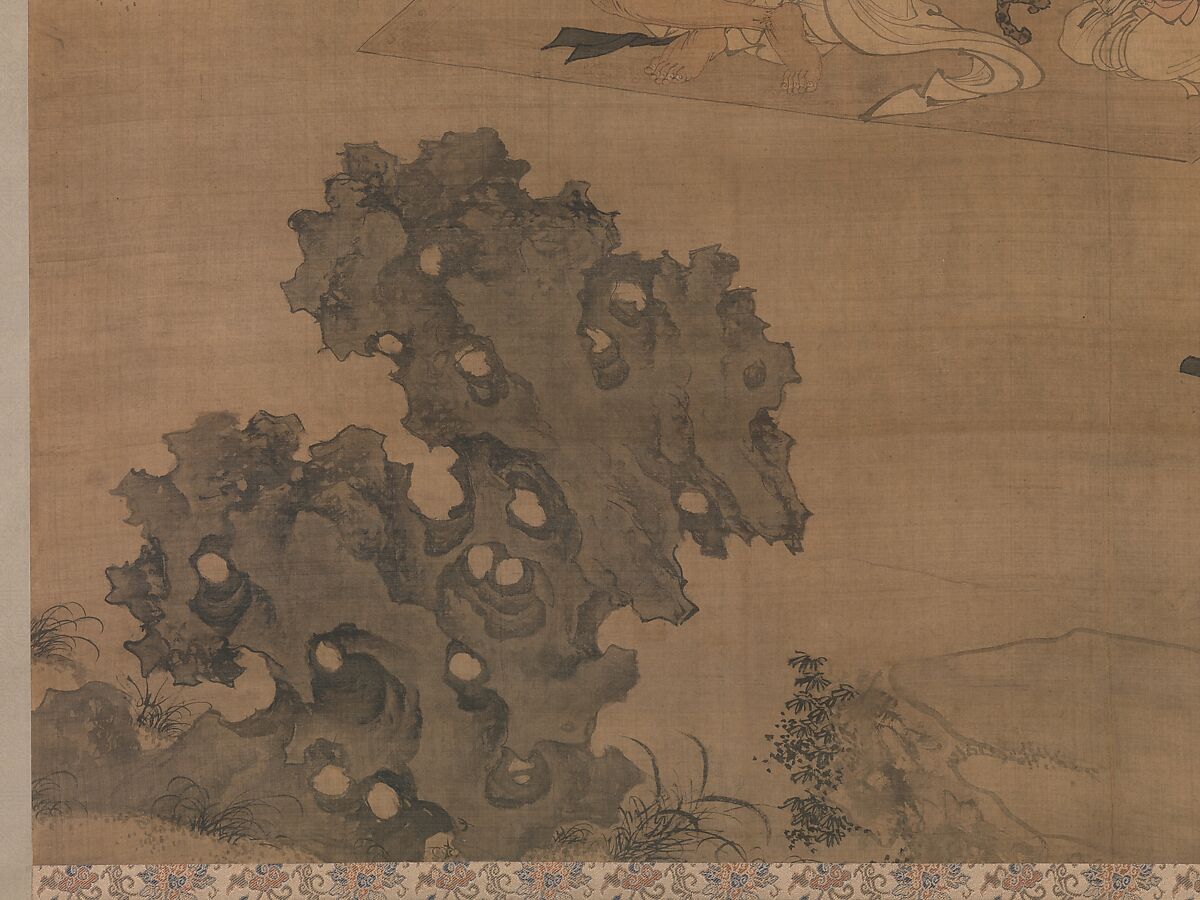 The Scholar Fu Sheng Transmitting the Book of Documents, Du Jin (Chinese, active ca. 1465–1509), Hanging scroll; ink and color on silk, China