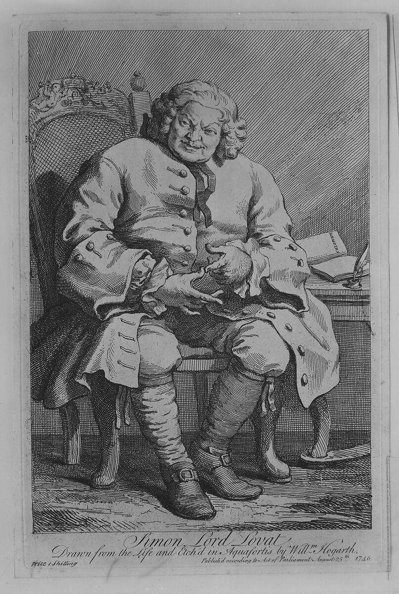 Simon Lord Lovat, William Hogarth (British, London 1697–1764 London), Etching and engraving; second state of three