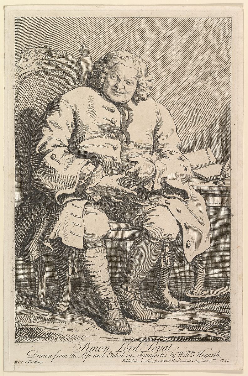 Simon Lord Lovat, William Hogarth (British, London 1697–1764 London), Etching and engraving; second state of three 