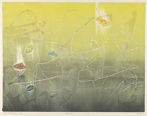 Hyaline Pavane, Jan Gelb (American, 1906–1978), Etching and aquatint 