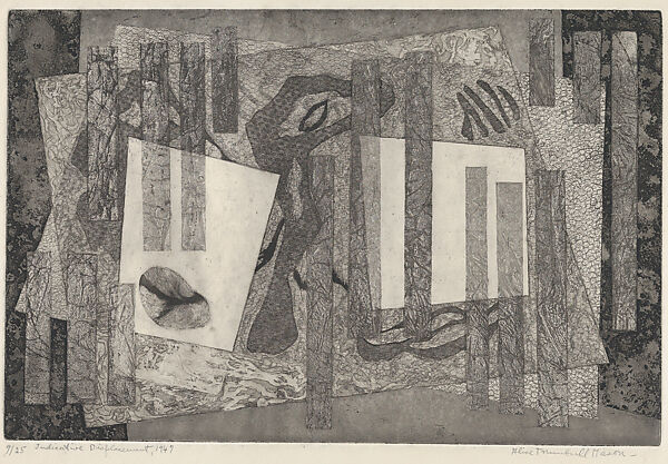 Indicative Displacement, Alice Trumbull Mason (American, Litchfield, Connecticut 1904–1971 New York), Soft-ground etching 