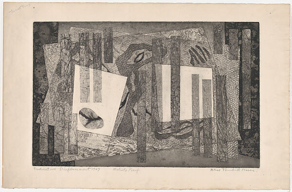 Indicative Displacement, Alice Trumbull Mason (American, Litchfield, Connecticut 1904–1971 New York), Soft-ground etching 