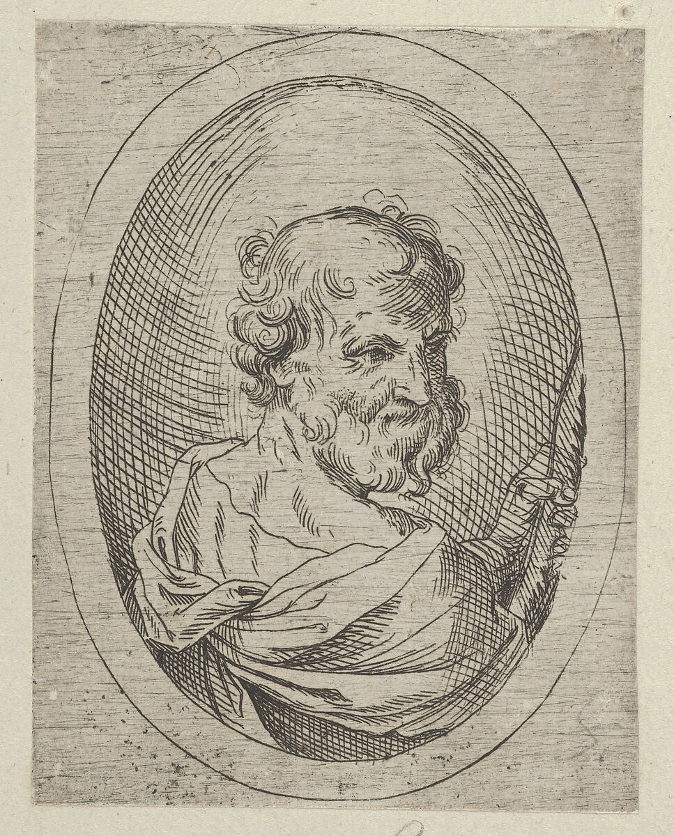 Anonymous, 17th century | Saint Simon seen from behind, turning to the ...