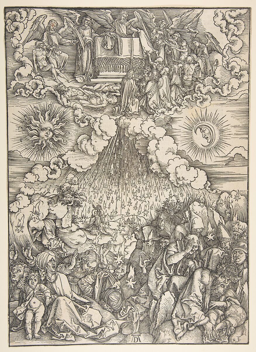 The Opening of the Fifth and Sixth Seals, from the Apocalypse, Albrecht Dürer  German, Woodcut