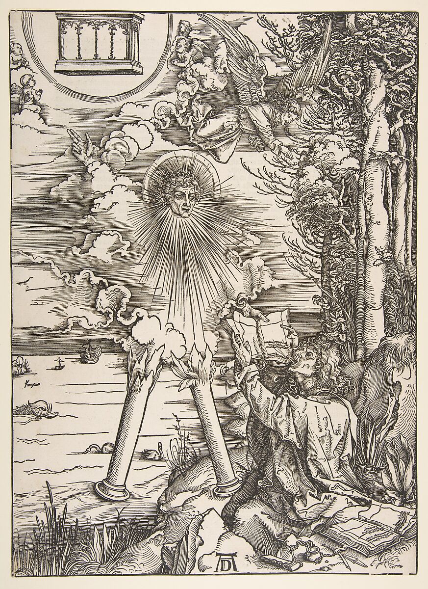 Saint John Devouring the Book, from The Apocalypse, Albrecht Dürer (German, Nuremberg 1471–1528 Nuremberg), Woodcut 