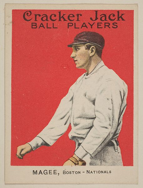 Magee, Boston – Nationals, from the Ball Players series (E145) for Cracker Jack, Rueckheim Bros. &amp; Eckstein (American, Chicago and Brooklyn), Commercial color lithograph 