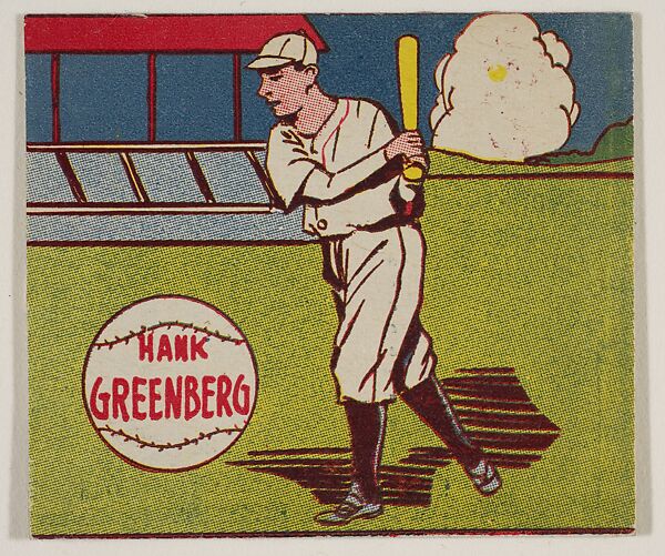 Hank Greenberg, from the series Baseball Stars (R302-1), Issued by Michael Pressner and Co. (New York), Commercial lithograph 