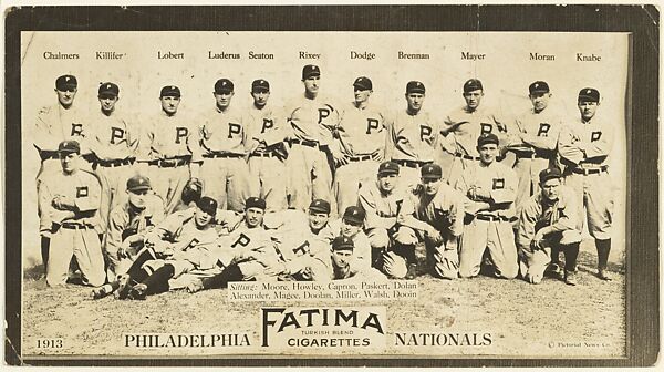 Philadelphia Phillies, National League, from the "Baseball Team" series (T200), issued by Liggett & Myers Tobacco Company to promote Fatima Turkish Blend Cigarettes, The Pictorial News Co.  American, Photograph