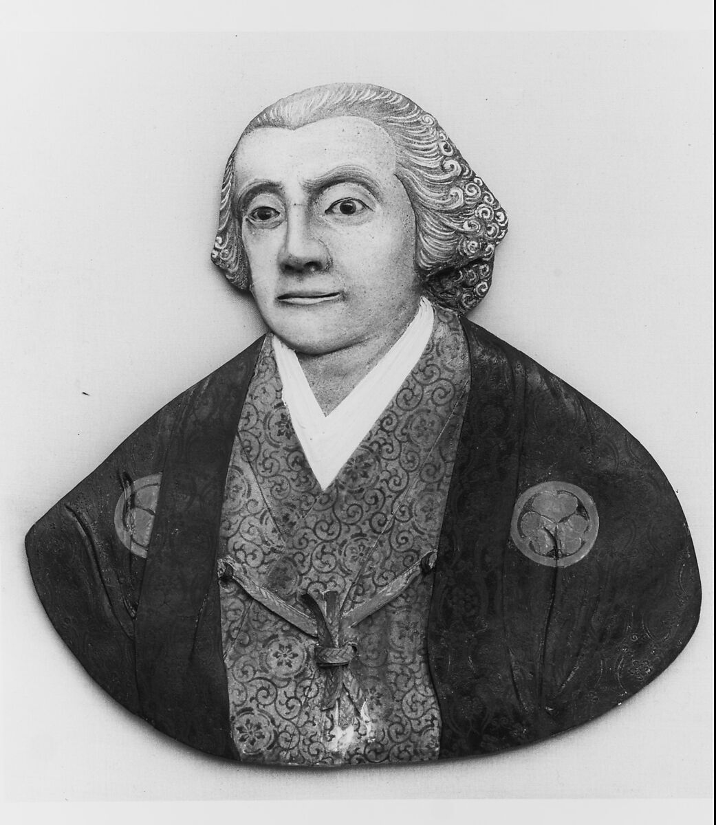 George Washington in Japanese Costume, Attributed to Miyagawa Kozan (1842–1916), Porcelain, Japanese